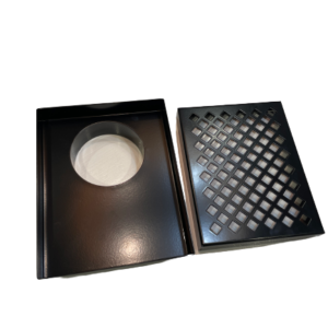 316L Offset Storm Water Grate 190x150mm Matte Black